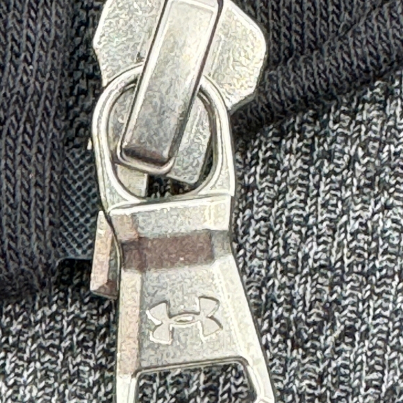 Armour Women's Black/Gray Full Zip Fleece Bomber Jacket - Picture 6 of 7